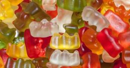 Colorful assortment of gummy bears in various flavors, perfect for candy lovers and sweet treats.