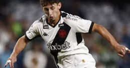 Andrey Matias showcasing skillful footwork during a football match while playing for Vasco da Gama, wearing team jersey.