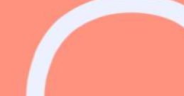 Abstract design featuring a white circle on a coral background, perfect for a calming slofi aesthetic.