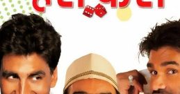 Hera Pheri poster featuring three laughing characters, highlighting comedy and friendship in the iconic Bollywood film.