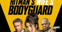 Action-packed poster for "Hitman's Wife's Bodyguard" featuring the dynamic trio with guns. Coming soon!