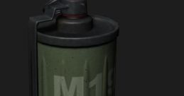 Smoke Grenade (Games) A grenade is an explosive weapon typically thrown by hand, but can also refer to a shell (explosive