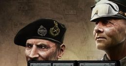 Hearts of Iron IV artwork featuring two iconic military leaders, showcasing unique uniforms and intense expressions.