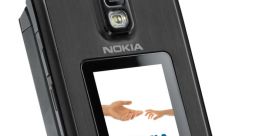 Nokia flip phone featuring a sleek design and display, highlighting connectivity and communication features.