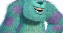 James P. Sullivan, a friendly monster with blue-green fur and purple spots, known for his role in the movie Monsters, Inc.