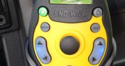 SNO-WAY control panel showcasing user-friendly buttons for snow removal, featuring a digital display and ergonomic design.