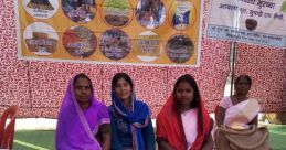 Women showcasing products at a rural entrepreneurship fair, highlighting local development and community empowerment initiatives.