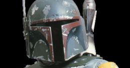 Boba Fett in iconic weathered armor, showcasing his distinctive helmet and jetpack, a symbol of bounty hunting in Star Wars.