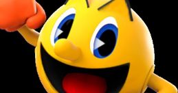 Cheerful Pac-Man character with bright yellow color and red shoes, representing nostalgic video game fun and adventure.