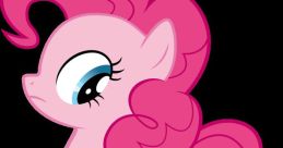 Cheerful Pinkie Pie with vibrant pink mane and balloon cutie mark, embodying joy and fun from "My Little Pony.