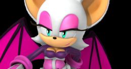 Rouge the Bat, a fierce character with purple wings and stylish outfit, embodies strength and charm in the Sonic universe.