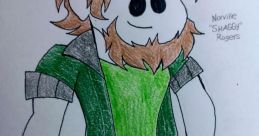 Colorful illustration of Shaggy Rogers, featuring iconic green shirt and brown pants, showcasing a playful design.