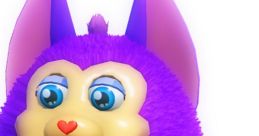 Colorful purple Tattletail character with charming eyes and a playful expression, perfect for fans of retro toys and gaming.