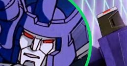 Galvatron depicted in animated style, showcasing Frank Welker's iconic voice as the powerful Transformers villain.