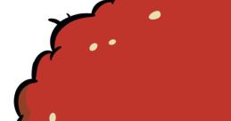 Meatwad, the animated meatball character, showing a grumpy expression with cute eyes and a round shape.