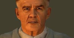 Arne Magnusson, scientist from Half-Life 2, in lab coat with ID badge and pens, features a serious expression.