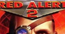 Red Alert 2 cover art featuring a determined soldier with an eye patch, emblematic of intense strategy gameplay and conflict.