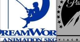 Collection of iconic movie logos including DreamWorks, Paramount, 20th Century Fox, and Warner Bros. showcasing film history.