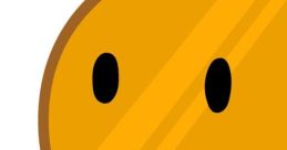 Coiny, the round orange character from BFB and TPOT, displays a thoughtful expression with a raised hand.