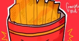 Fries character from BFB & TPOT with an angry expression, depicted in a red container against a bright background.