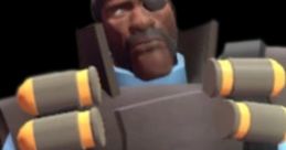 Demoman character from Team Fortress 2, showcasing explosive weaponry and a fierce expression, embodying chaos and strategy.