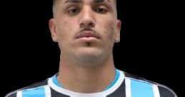 João Pedro De Oliveira Lima in Grêmio football kit, showcasing team colors and logo, ready for the match.