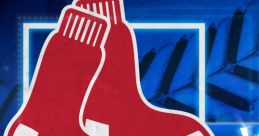 Boston Red Sox logo featuring iconic red socks in a vibrant blue background, representing the team's rich baseball heritage.