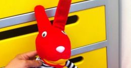 Juan Carlos Bodoque plush toy from 31 Minutos, featuring a red bunny in a striped shirt, perfect for Latin American fans.