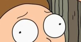 Morty Smith (Version 2.0) looking surprised with wide eyes and a quirky expression in a cartoon setting.