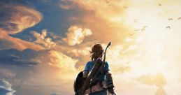 Link stands atop a mountain, gazing at the expansive landscape in The Legend of Zelda: Breath of the Wild. Adventure awaits!