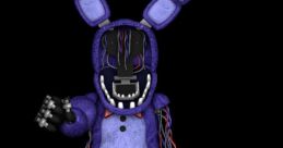 Bonnie from Dayshift at Freddy's, a purple animatronic with a menacing grin and exposed wiring, ready for action.