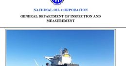 ES-Sider inspection report from the National Oil Corporation, showcasing a ship on the ocean for measurement and inspection activities.