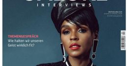 Janelle Monáe featured on the cover of GALORE magazine, discussing social justice and mental well-being.