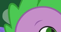 Spike from *My Little Pony: Friendship Is Magic* displays his charming personality in a vibrant, colorful scene.