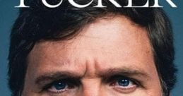 Tucker Carlson gazes intently, conveying strong emotions in a striking portrait by Chadwick Moore, showcasing his persona.