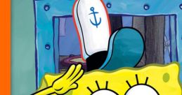 SpongeBob SquarePants smiling and saluting, embodying his cheerful spirit from Seasons 3–9A of the beloved series.