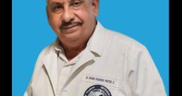 Dr. Aaron Fretes in a white coat, posing confidently against a bright blue background.