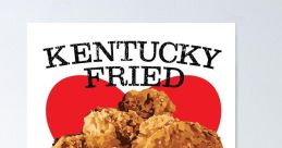 Kentucky Fried Chicken art with a heart, perfect for KFC lovers and fried chicken enthusiasts. Enjoy your fried favorite!