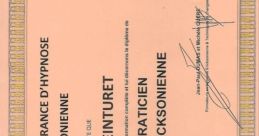 Certification diploma for Rachel Ceinturet as a Master Practitioner in Ericksonian Hypnosis. Paris, April 21, 2018.