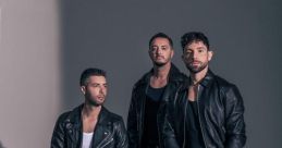 Three men in leather jackets pose stylishly, embodying the edgy aesthetic of FastBoy's latest fashion campaign.