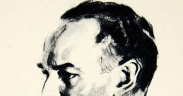 Portrait of Joseph Van Dine in profile, showcasing his distinguished features and artistic expression by James Montgomery Flagg.