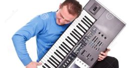 Keyboard player I'm blind. I play the keyboard, and go on the computer. # #speech #inside #smallroom #zither #sitar