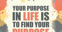 Purpose "What's The Purpose?" The question echoes through the air, the beat of the pounding like a heartbeat in the