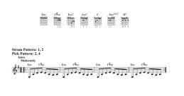 Sheet music for 'Billie Jean' by Michael Jackson, featuring Verse 1 lyrics and guitar chords.