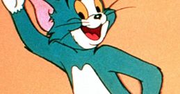 Tom from "Tom and Jerry" joyfully waving with a playful expression, embodying classic animated mischief and humor.