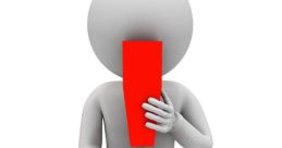 3D character holding a large red exclamation mark, symbolizing importance and urgency in communication and information.