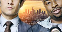 Detectives from different backgrounds team up against crime in "Rush Hour," set against a vibrant city skyline.