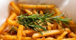 Crispy fries The of a deep fryer sizzling and crackling as it cooks up a batch of crispy fries is truly to my ears. The