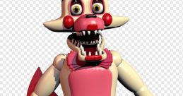 Disturbing animatronic from Five Nights at Animals 2, featuring a wide grin and menacing appearance, perfect for jumpscares.