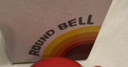 Red round bell with 75mm diameter, ideal for school use, featured in original packaging for educational settings.